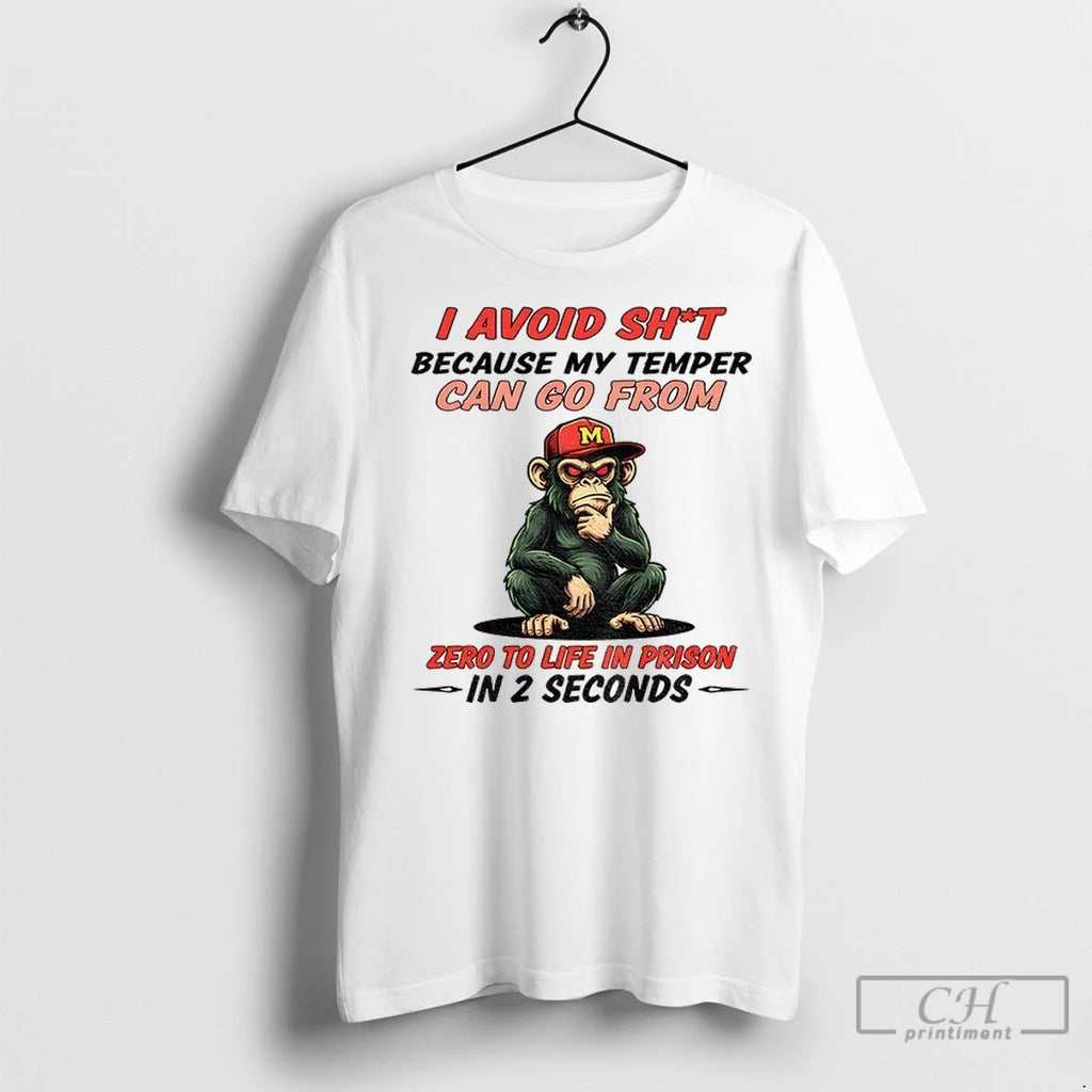 Bigfoot I Avoid Shit Because My Temper Can Go From Zero To Life In Prison