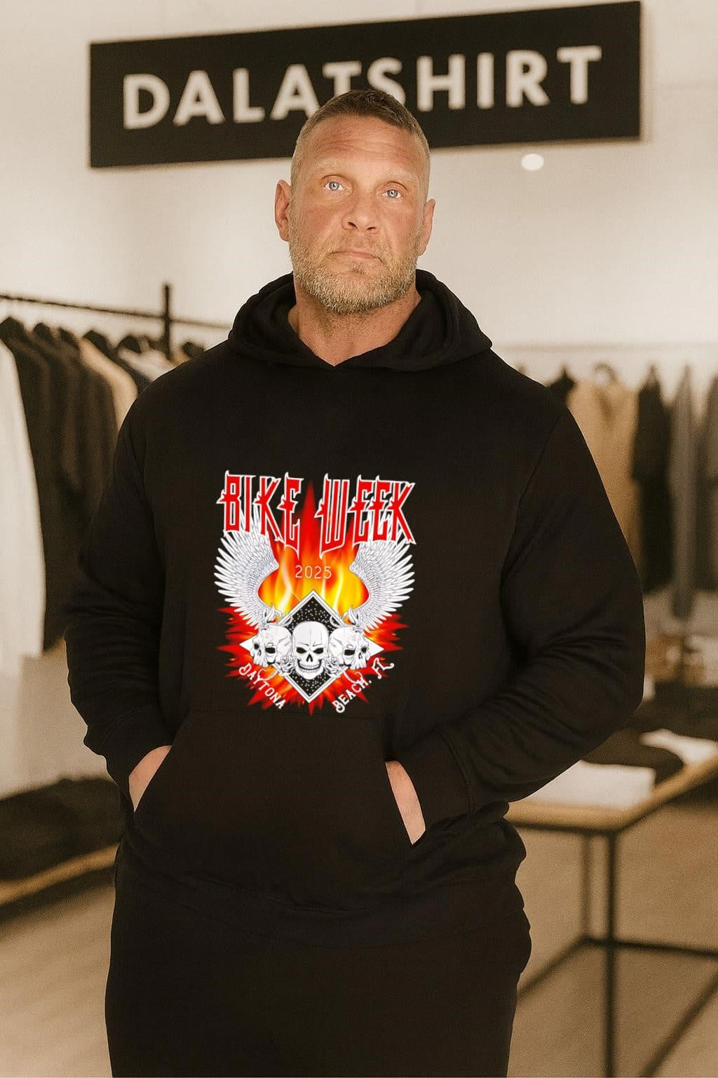 Bike Week 2025 Gothic Winged Skulls shirt