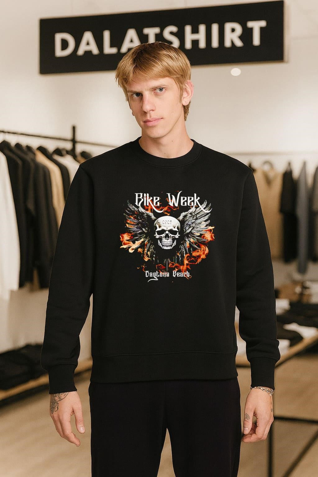 Bike Week 2025 wings Skull shirt