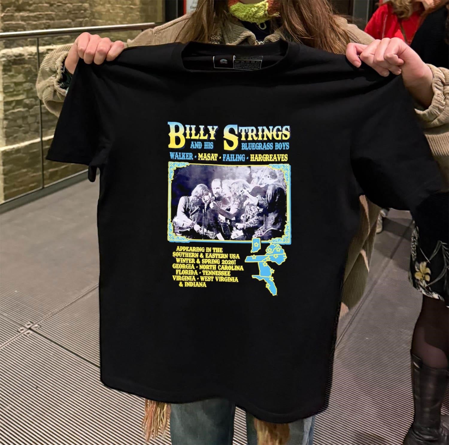 Billy Strings and His Bluegrass Boys Southern Eastern USA Tour shirt