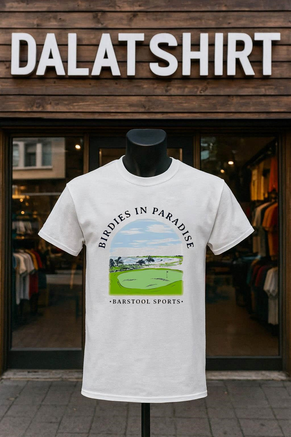 Birdies In Paradise Golf Course Barstool Sports shirt