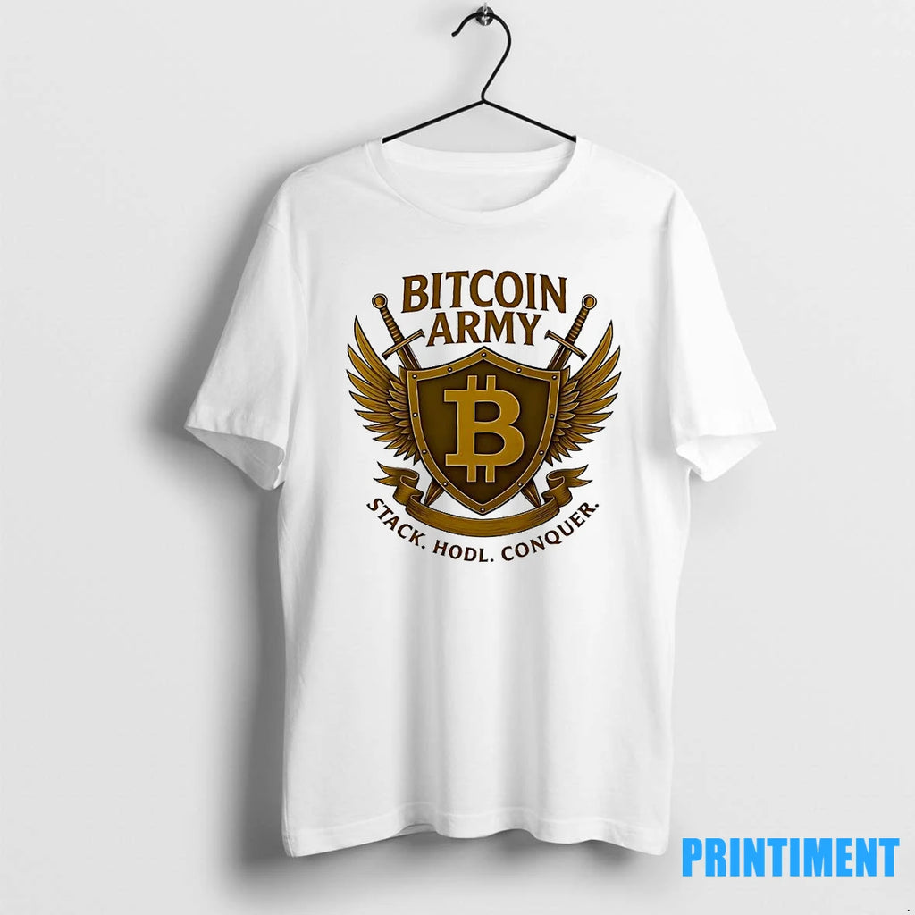 Bitcoin Army Stack Hodl Conquer Tshirts Sweater