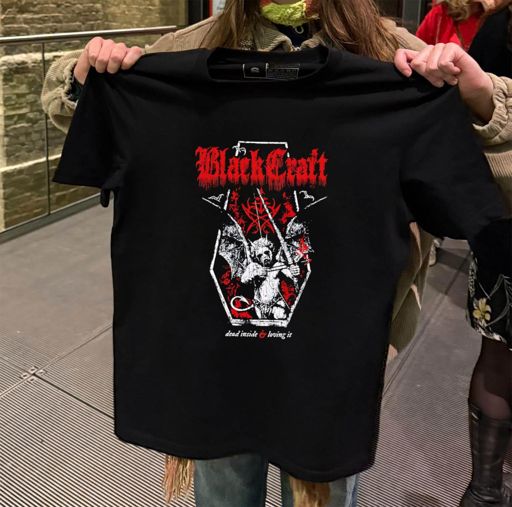 BlackCraft Dead Inside and Loving It Gothic Demon shirt