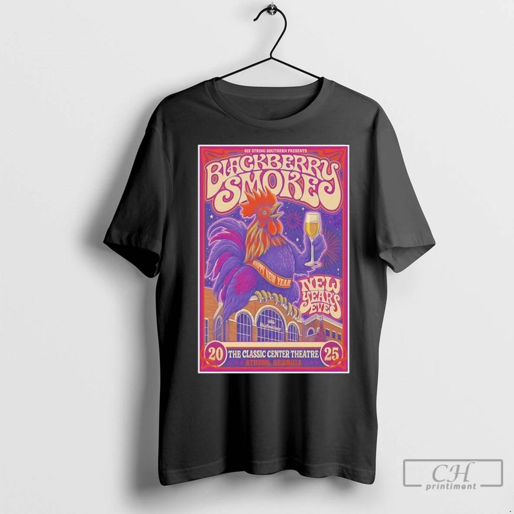 Blackberry Smoke Athens Ga December 31 2025 New Years Eve T Shirts