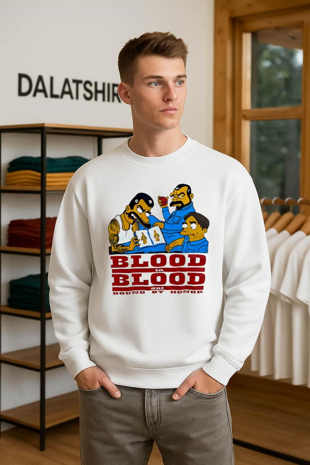 Blood In Blood Out Bound By Honor Simpsons Style shirt