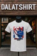 Blood Sweat and Teeth biting blue Olympic medal shirt