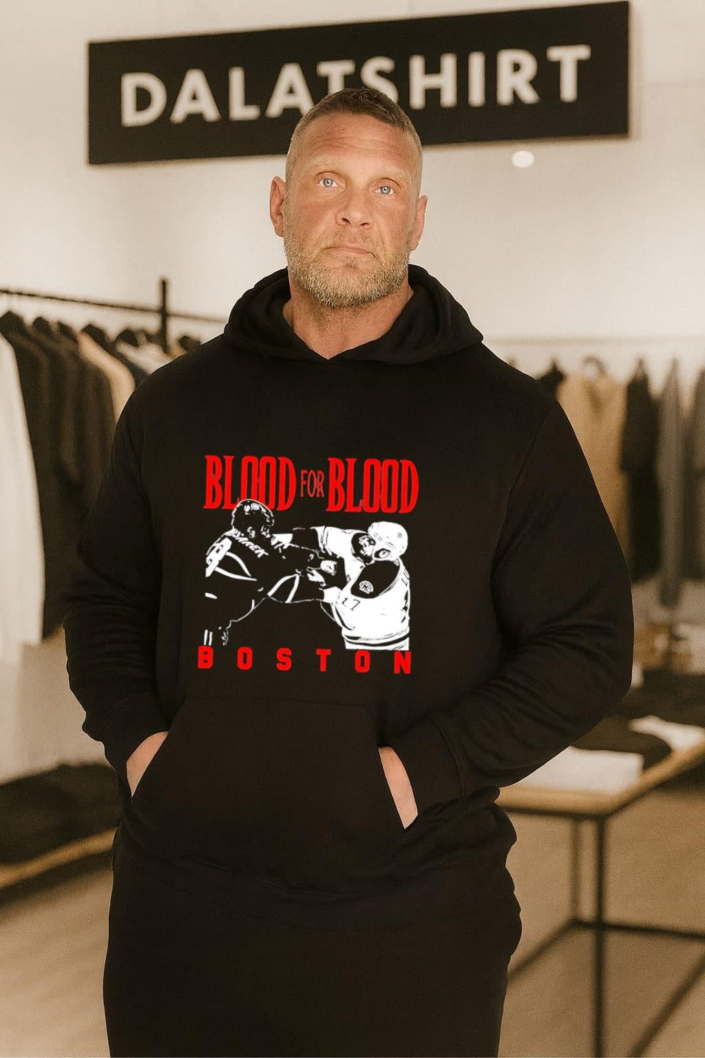 Blood for Blood Boston Hockey Players Fight Graphic shirt