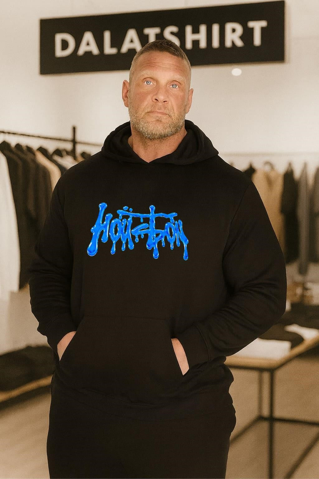 Blue Dripping Houston Texas Est 1836 Logo shirt
