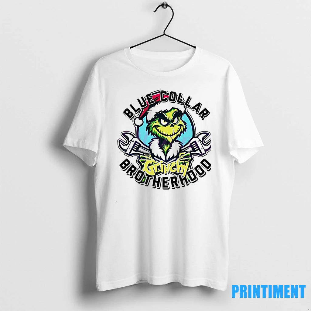 Blue Collar Grinchy Brotherhood Christmas Grinch Tshirts Sweater