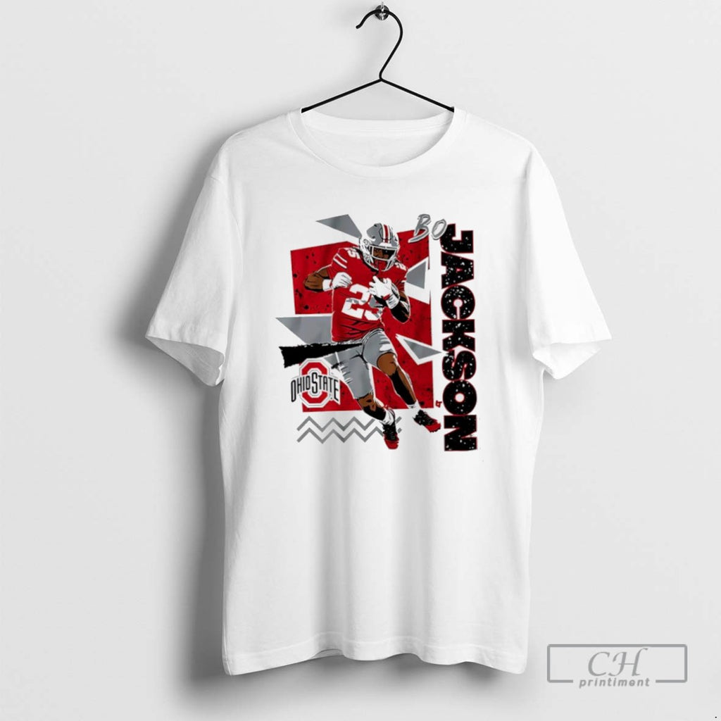 Bo Jackson 90s Style Ohio State Football T Shirts