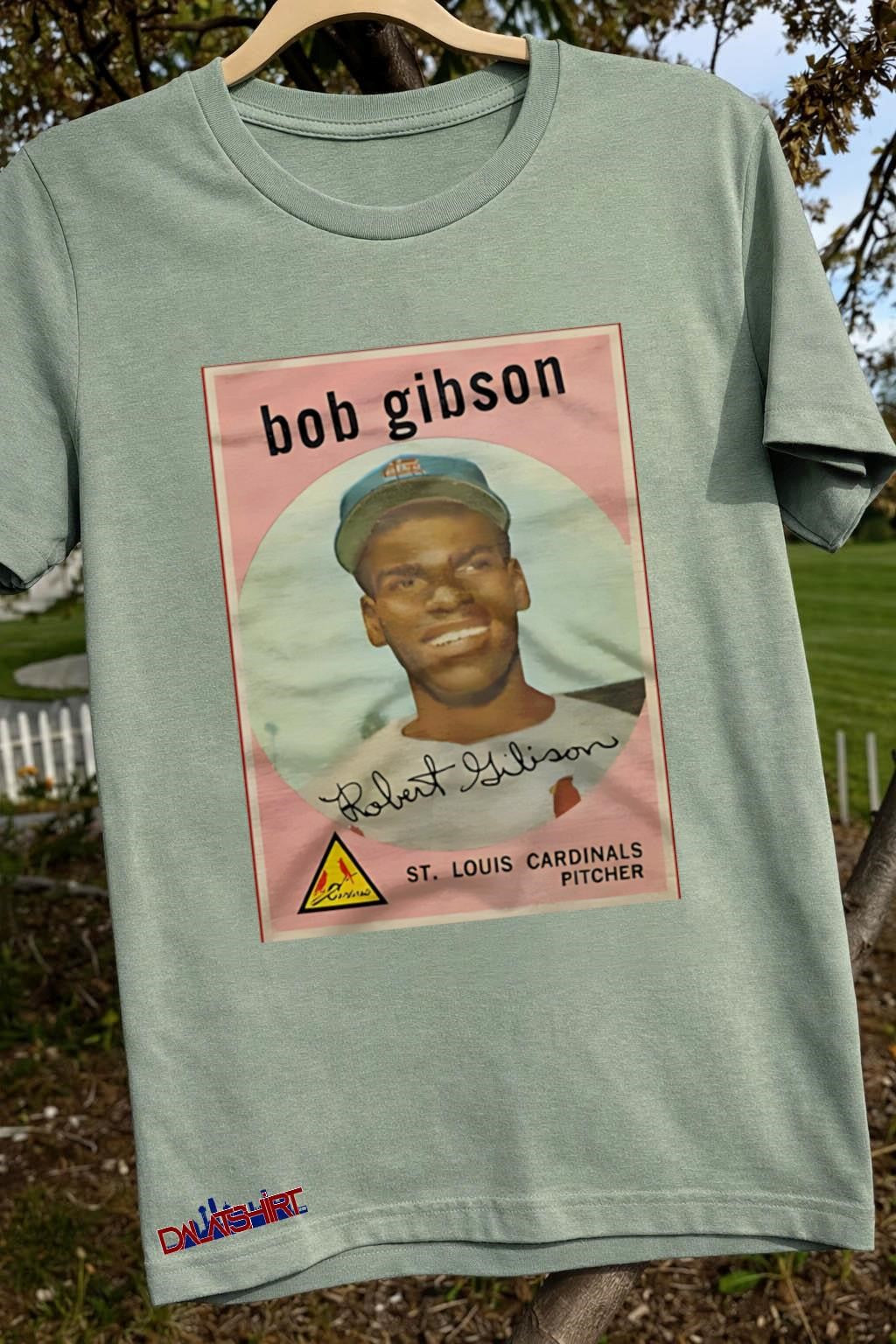 Bob Gibson St. Louis Cardinals Pitcher Baseball Card shirt