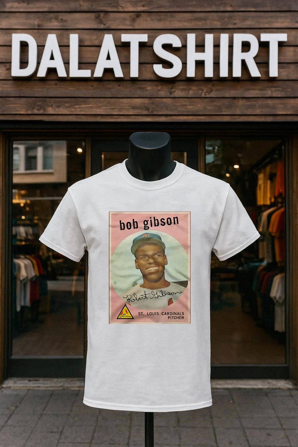 Bob Gibson St. Louis Cardinals Pitcher Baseball Card shirt