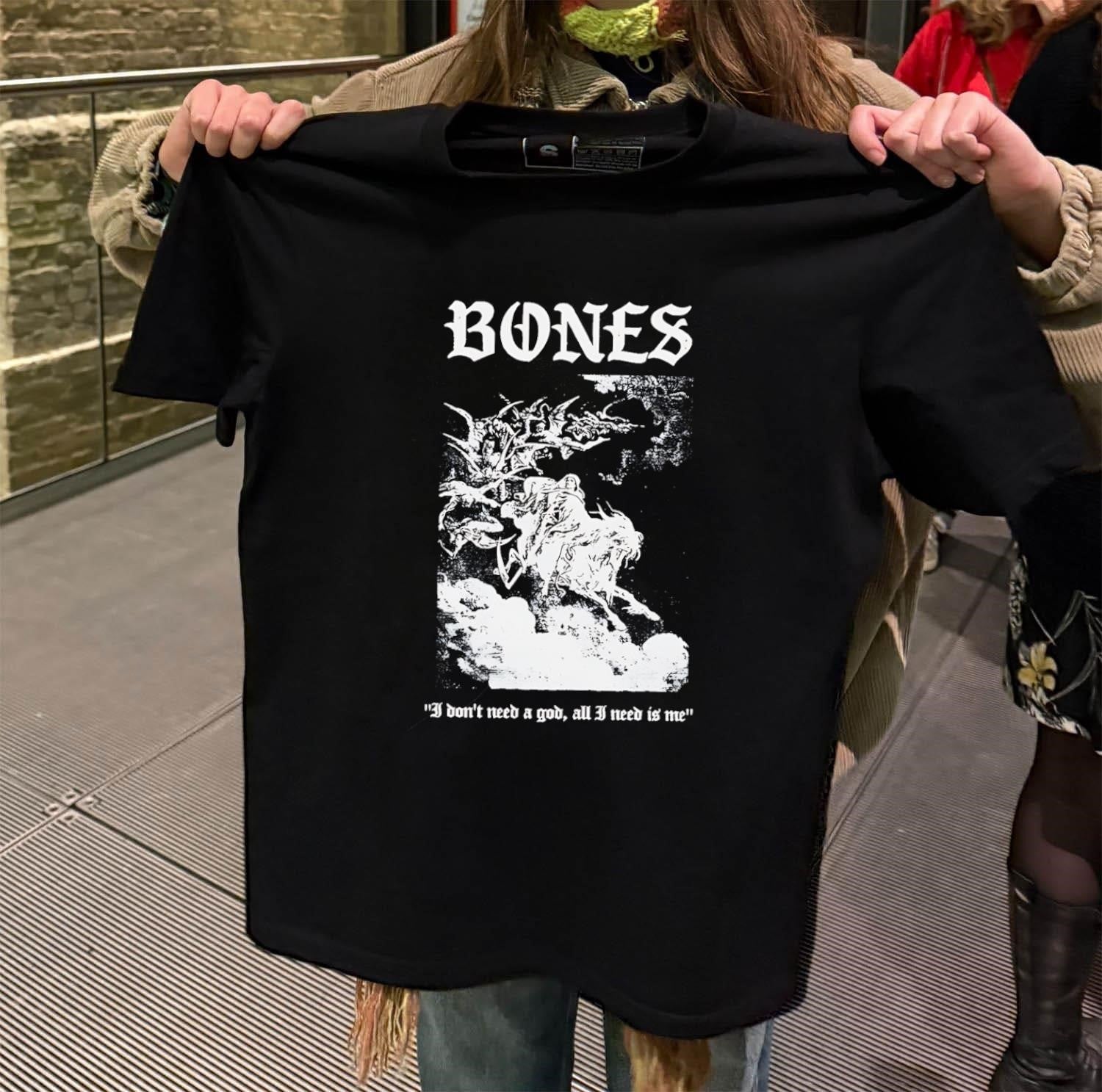 Bones I Don’t Need A God Angel Illustration shirt