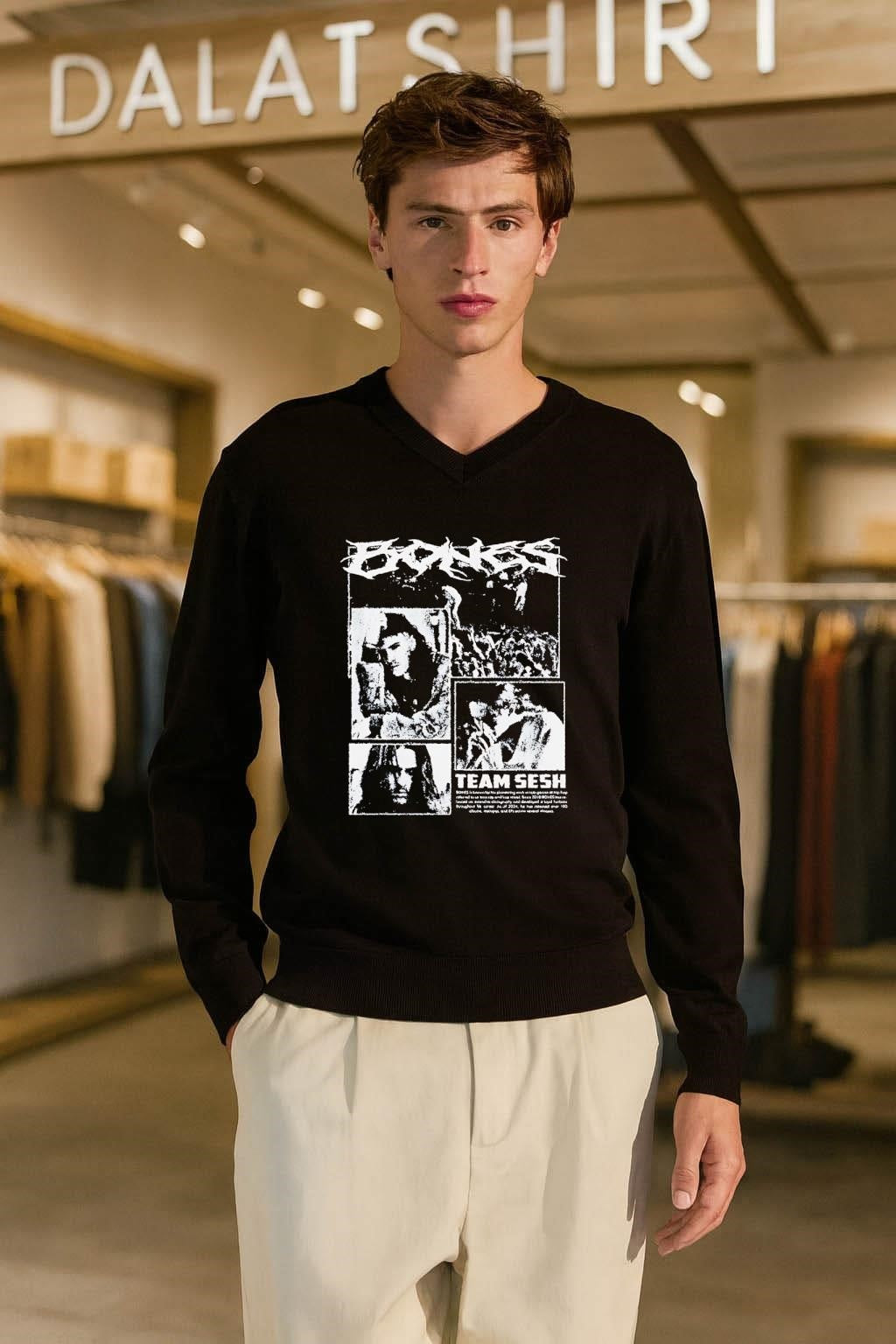 Bones Team Sesh Discography Artist Photo shirt