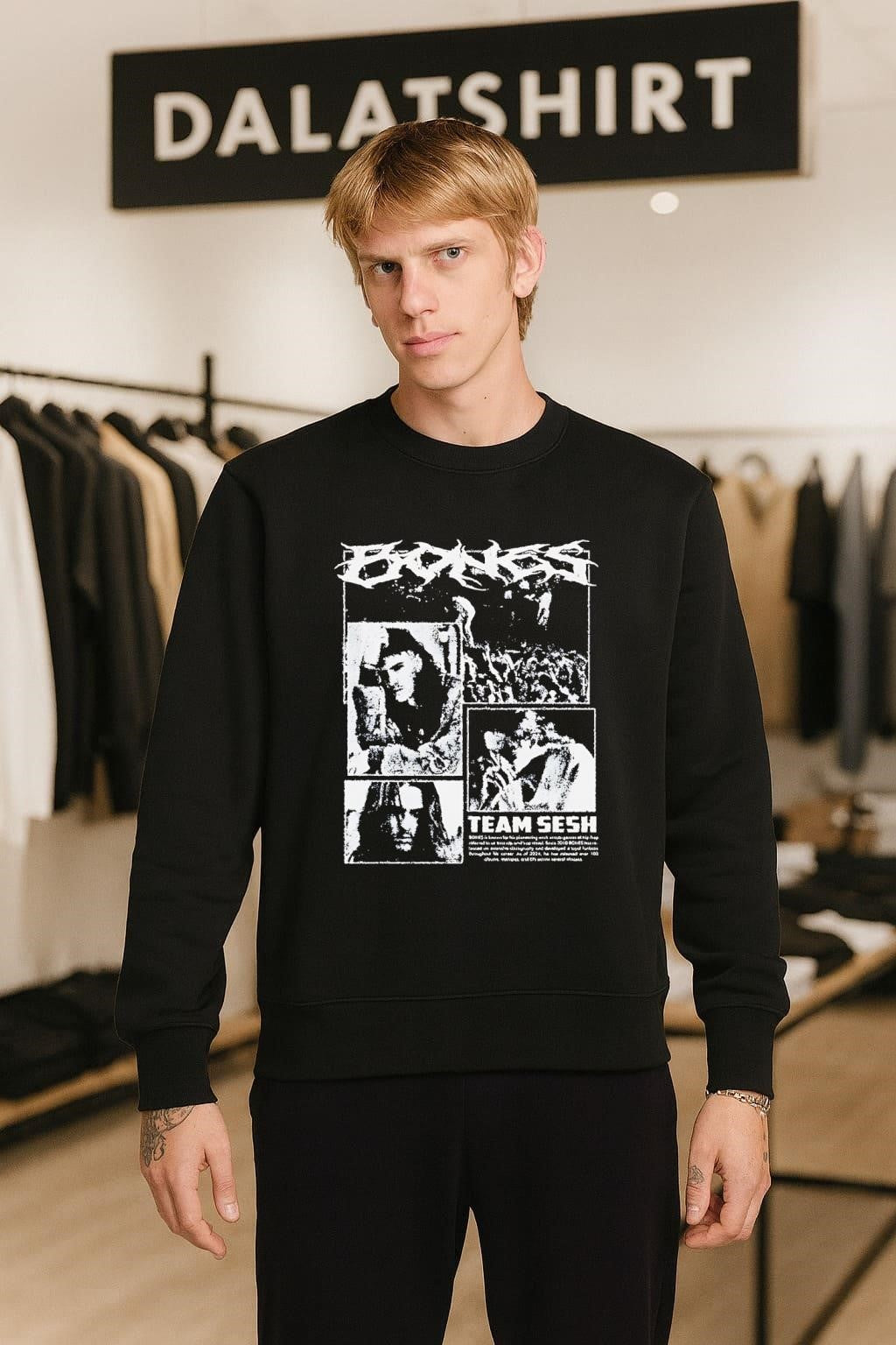 Bones Team Sesh Discography Artist Photo shirt