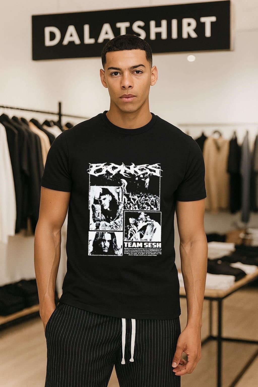 Bones Team Sesh Discography Artist Photo shirt