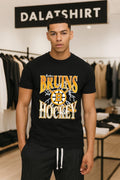 Boston Bruins Hockey Crossed Sticks Lightning Logo shirt