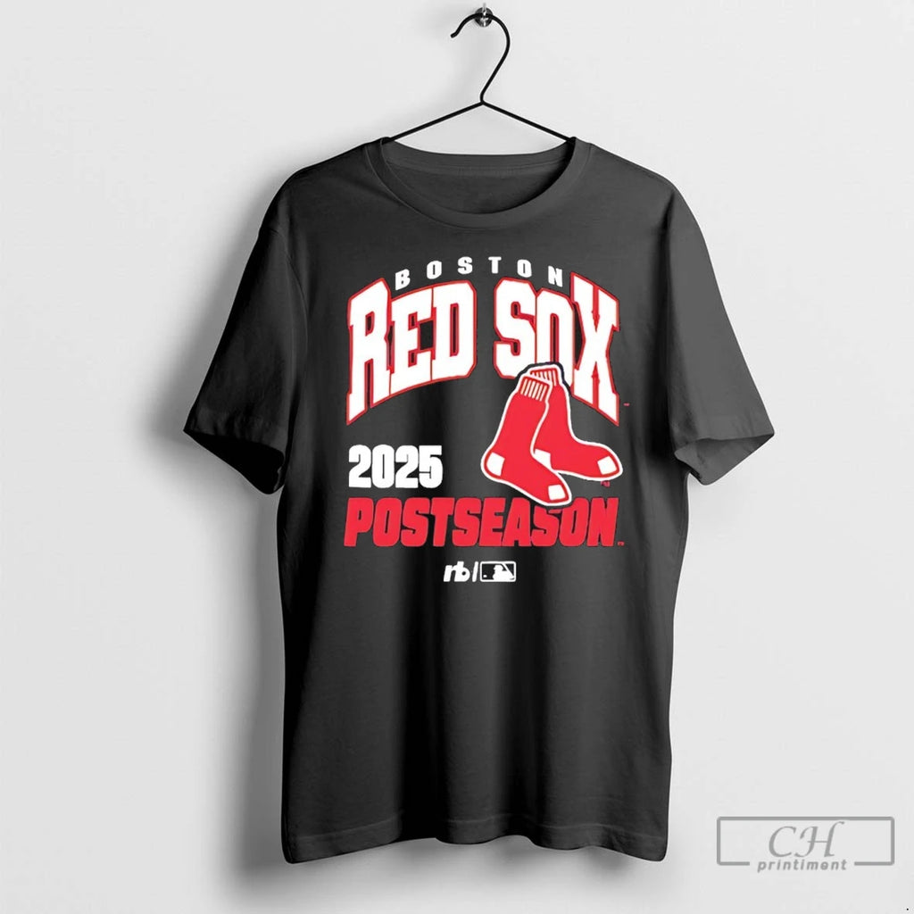 Boston Red Sox Baseball 2025 Mlb Postseason Graphic T Shirts
