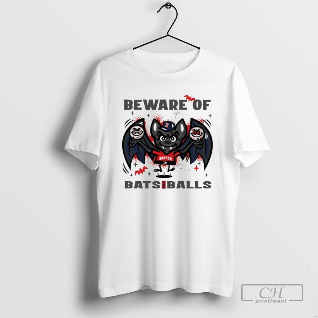 Boston Red Sox Beware Of Bats And Balls October Halloween T Shirts