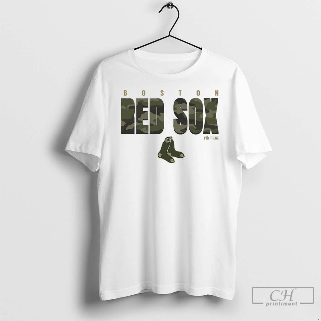 Boston Red Sox Camo Mlb Postseason 2025 T Shirts