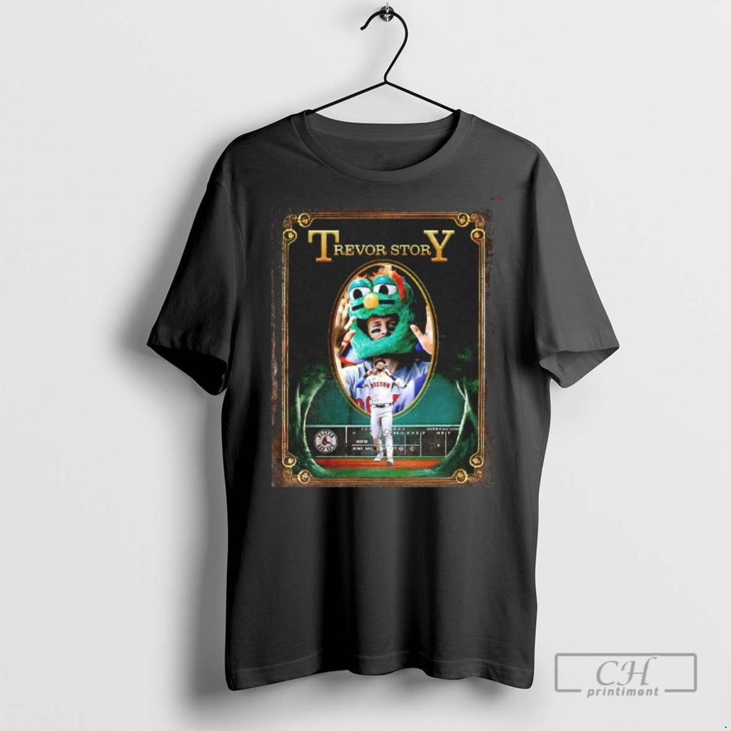 Boston Red Sox Trevor Story Mascot Artistic Baseball T Shirts