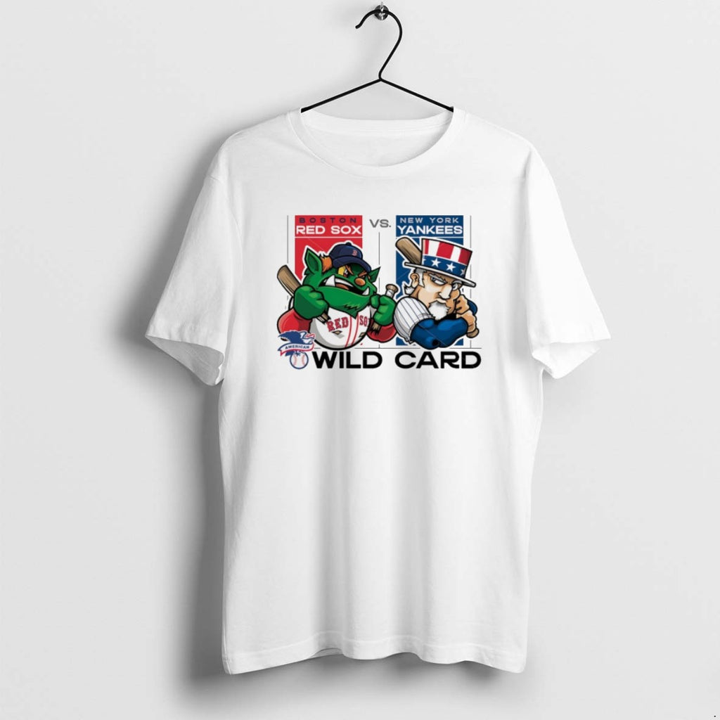 Boston Red Sox Vs New York Yankees 2025 Mlb Wild Card Matchup Mascot T Shirts