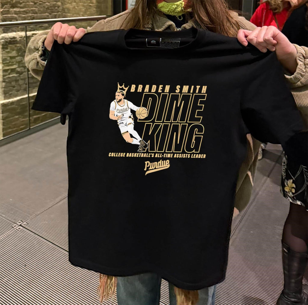 Braden Smith Dime King College Basketball’s All-Time Assists Leader Purdue shirt