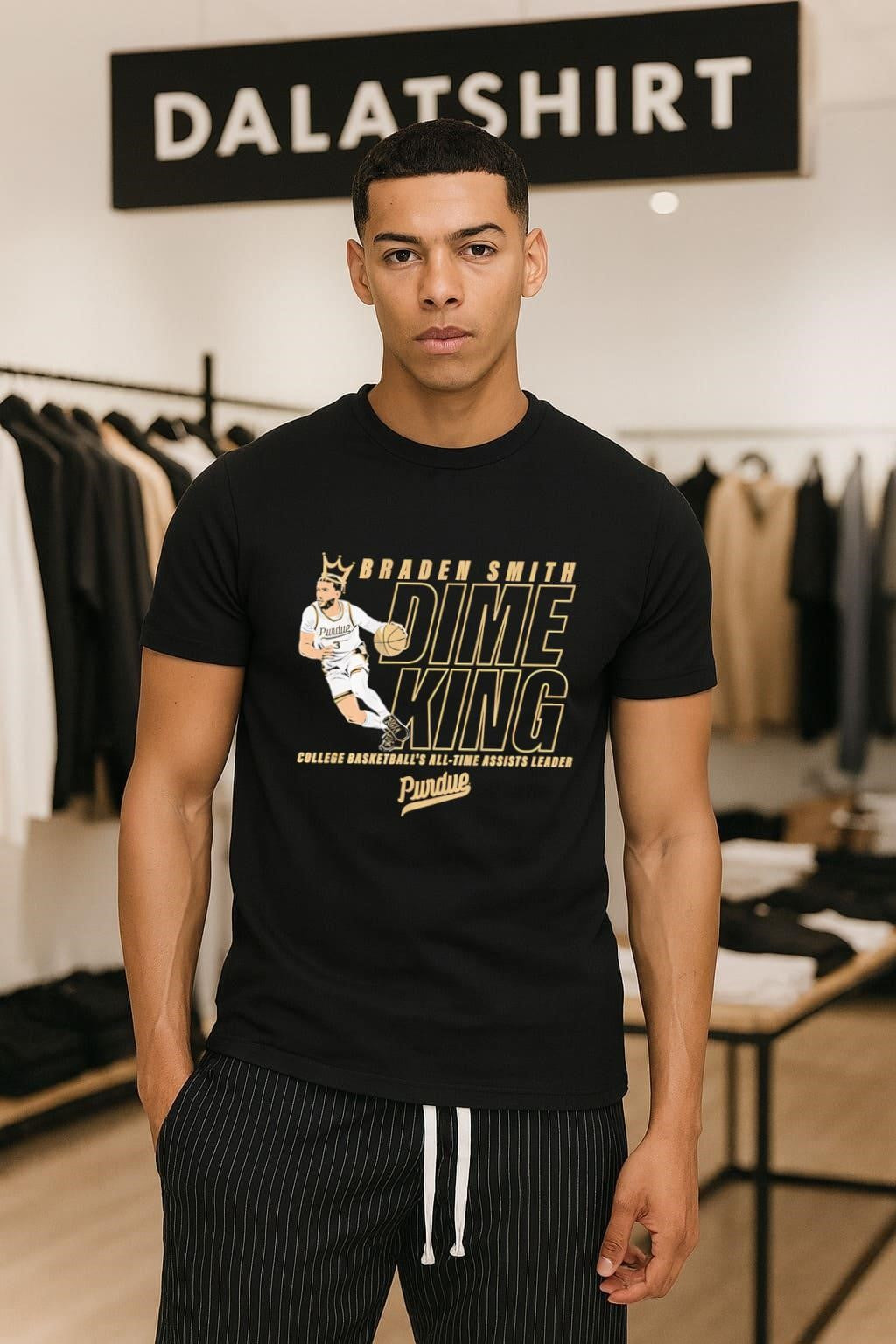 Braden Smith Dime King College Basketball’s All-Time Assists Leader Purdue shirt