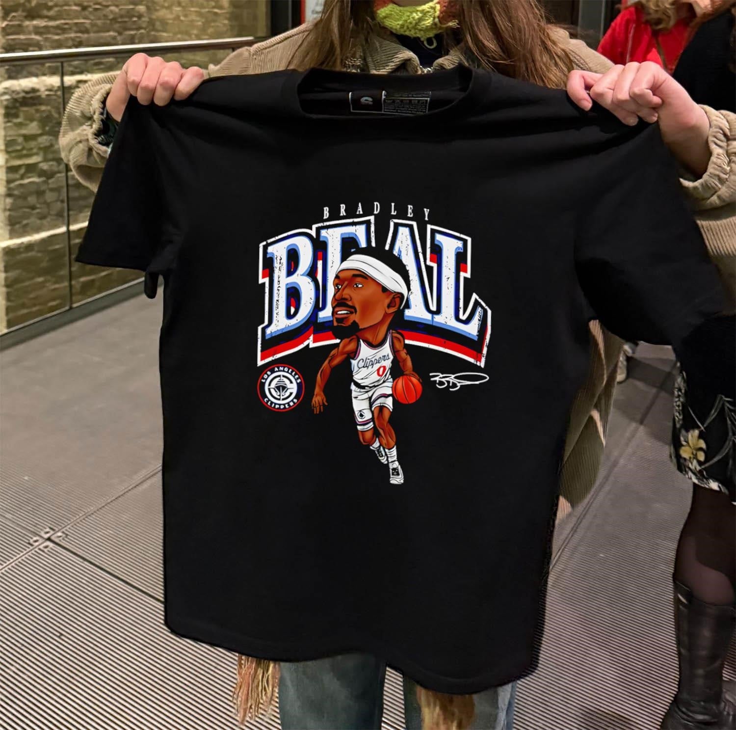 Bradley Beal Los Angeles Clippers Signature Caricature shirt