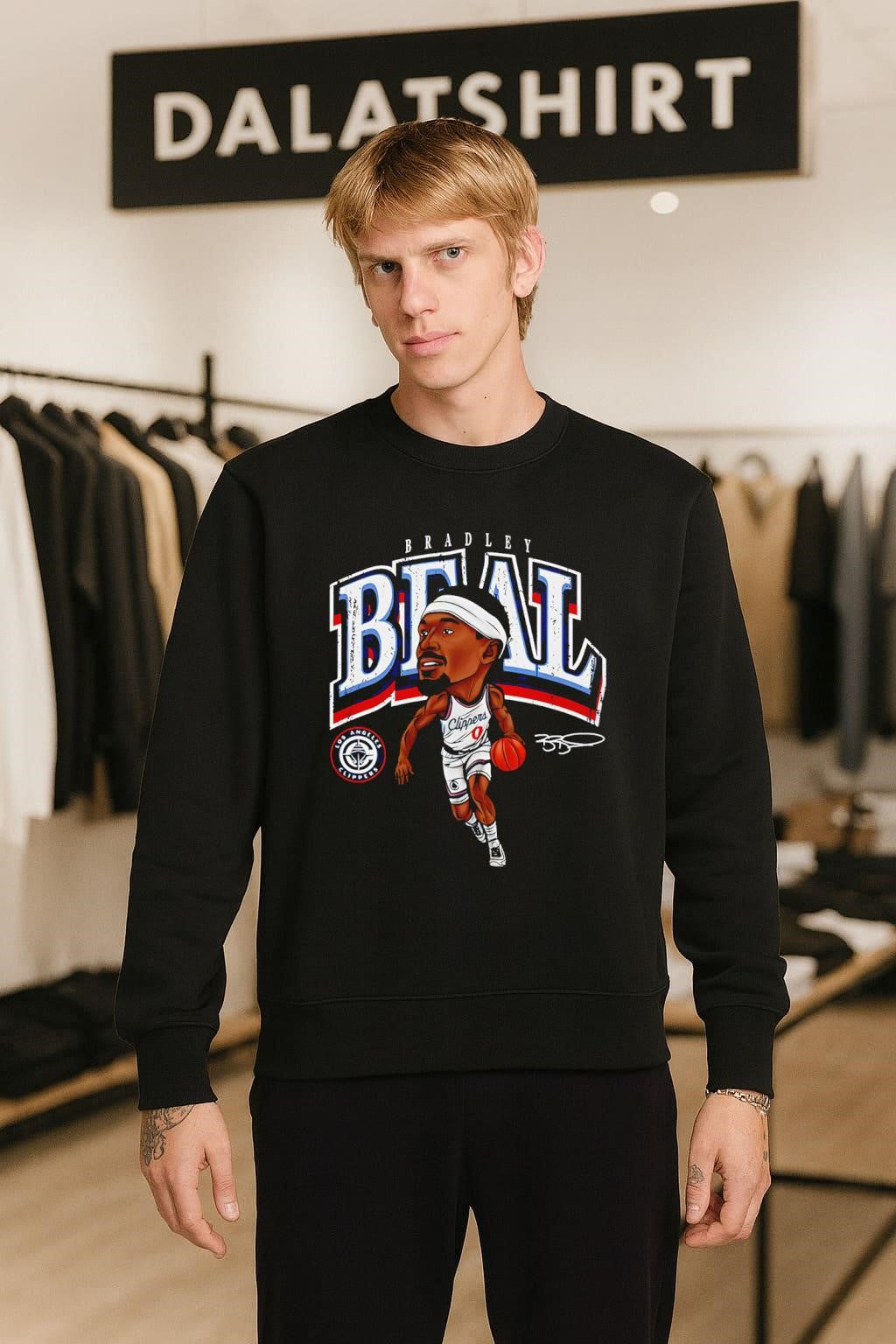 Bradley Beal Los Angeles Clippers Signature Caricature shirt