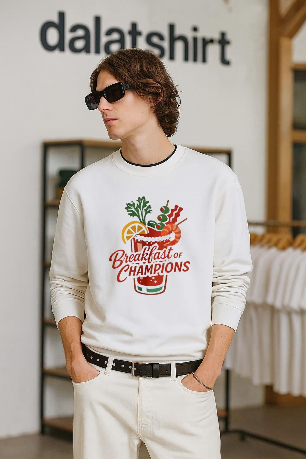 Breakfast of Champions Bloody Mary Garnish Cocktail shirt