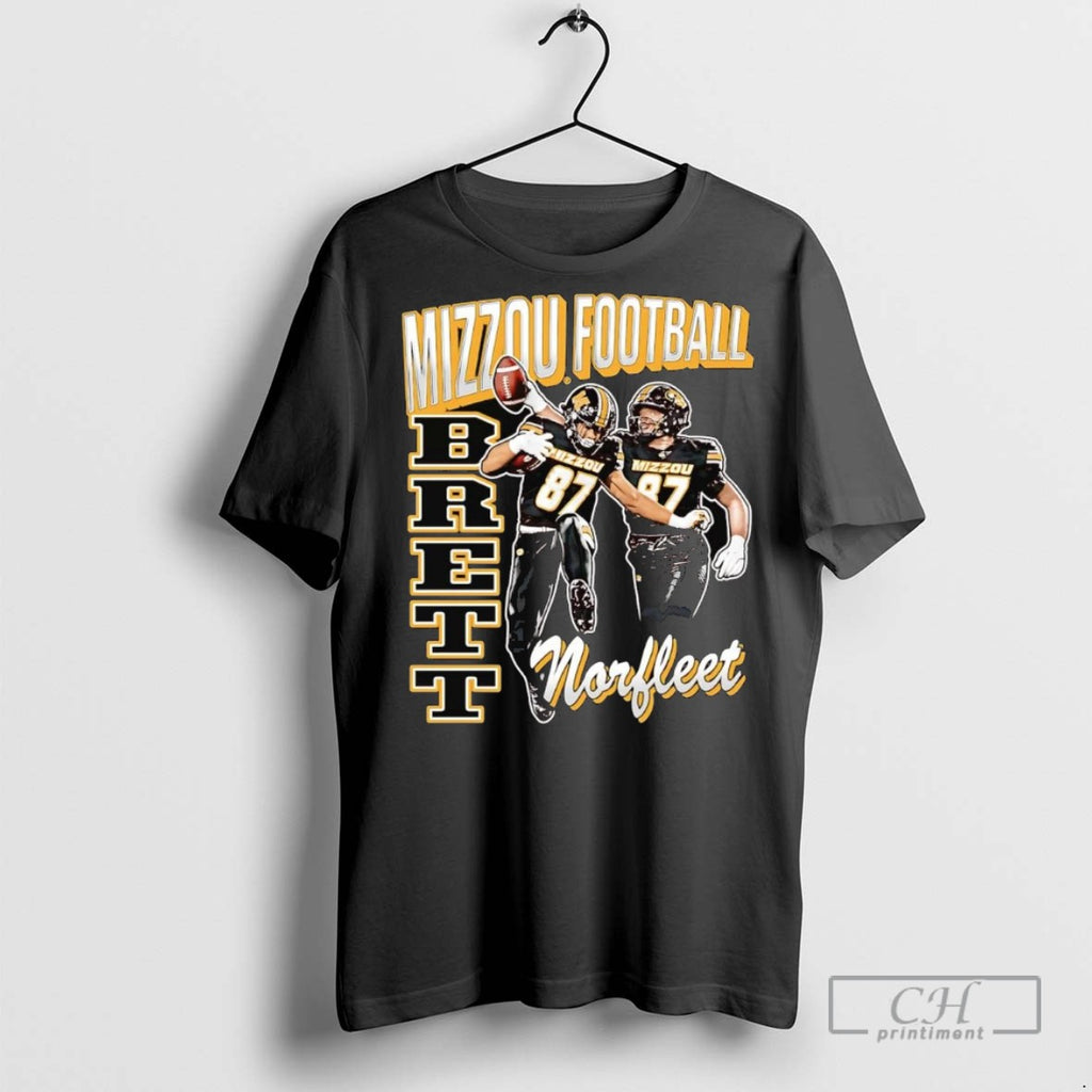 Brett Norfleet Illustrated Mizzou Football T Shirts