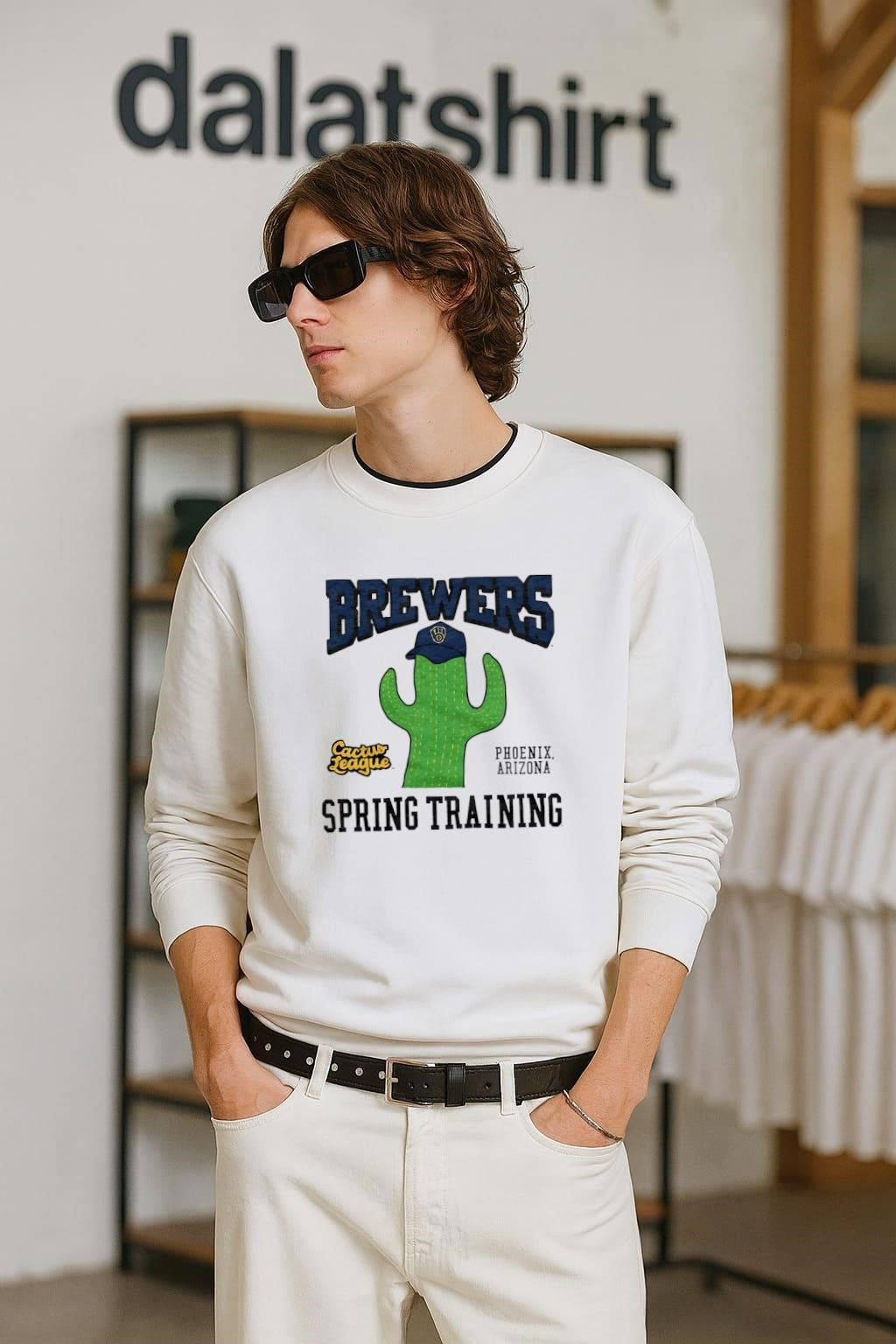 Brewers Phoenix Arizona Spring Training Cactus Hat shirt