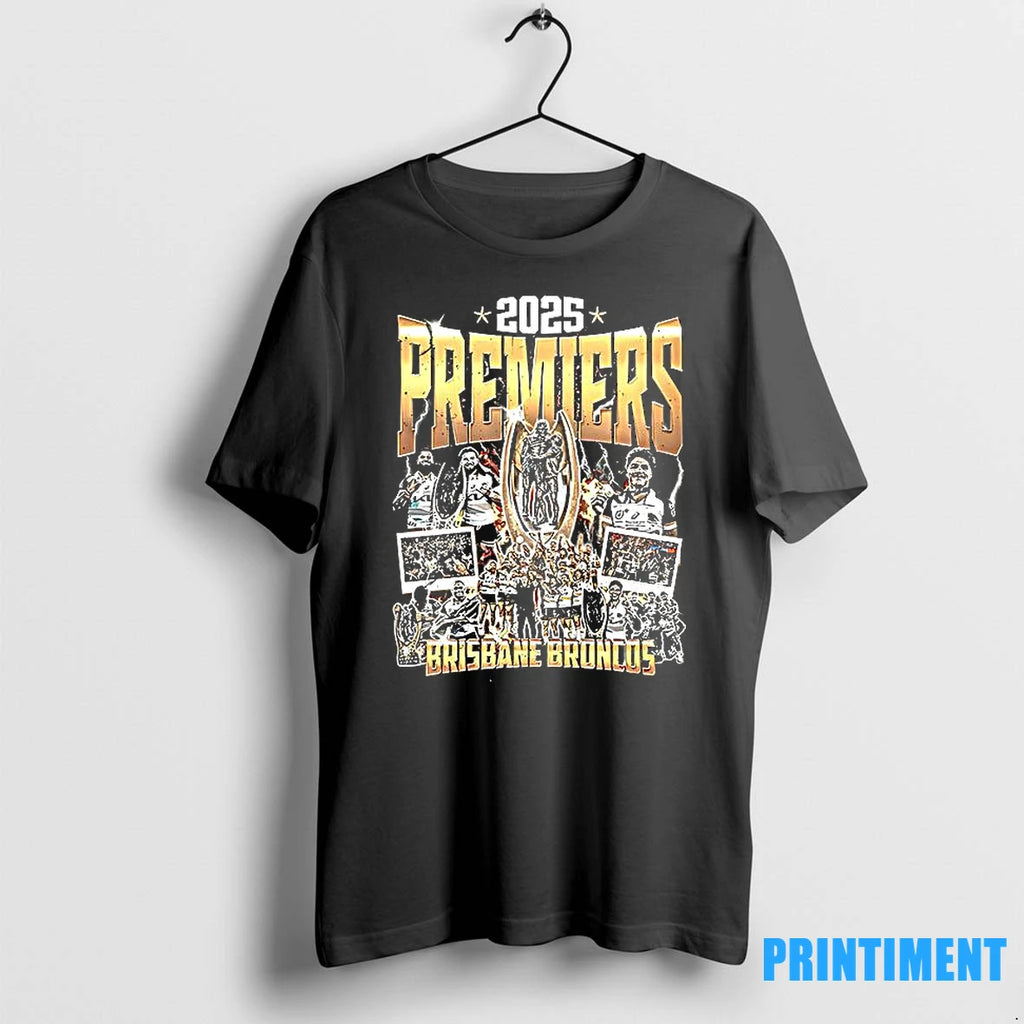 Brisbane Broncos 2025 Premiers Graphic Tshirts Sweater