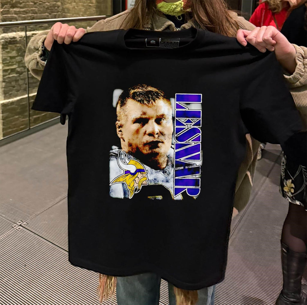 Brock Lesnar Minnesota Vikings Purple Text Portrait Football Logo shirt