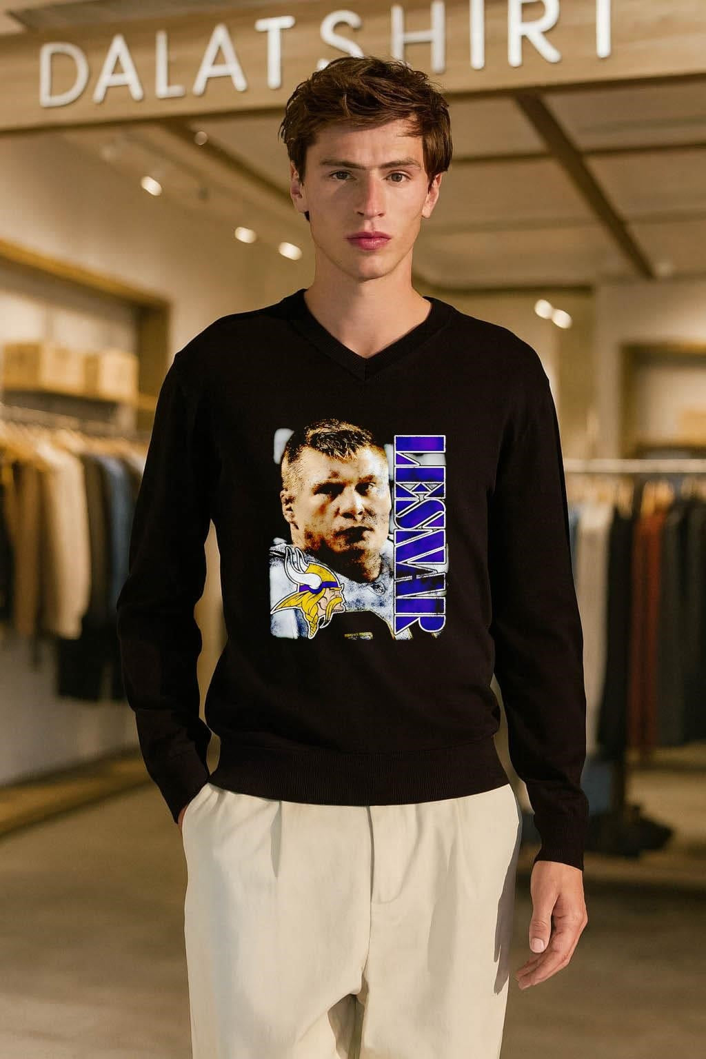 Brock Lesnar Minnesota Vikings Purple Text Portrait Football Logo shirt