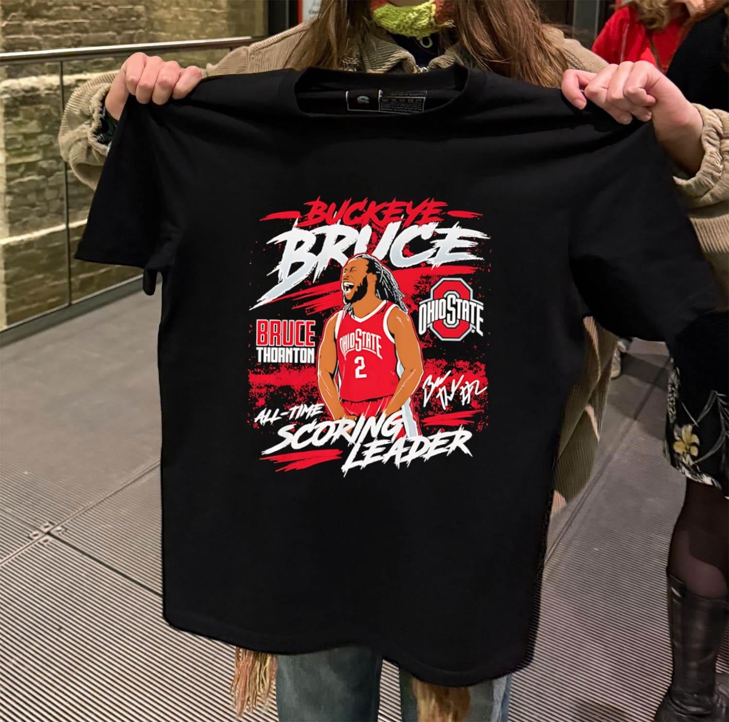 Buckeye Bruce Thornton Ohio State All-Time Scoring Leader shirt