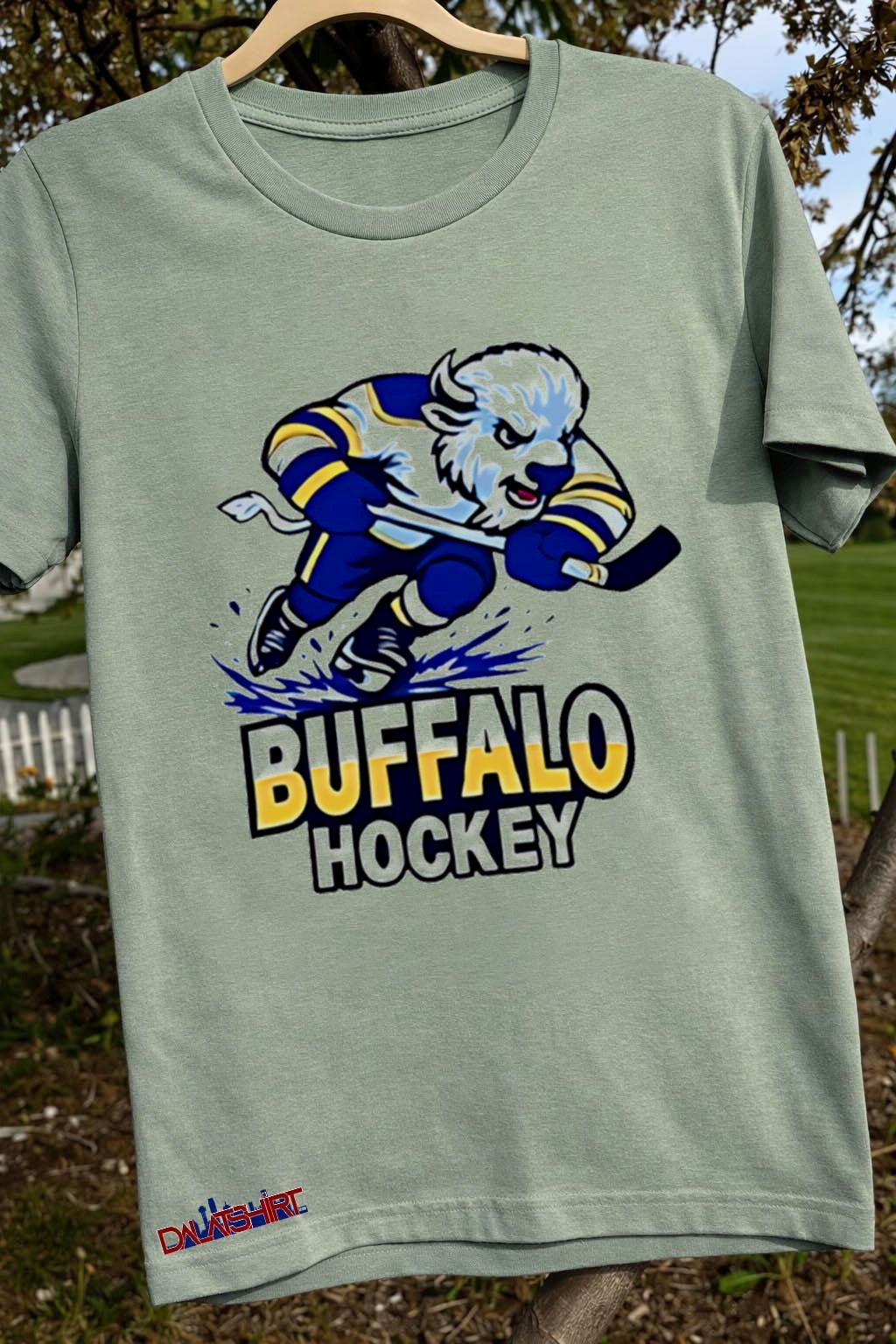 Buffalo Hockey Charging Bison Mascot shirt