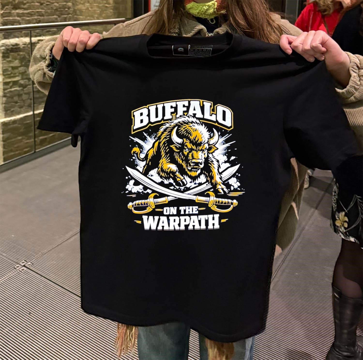 Buffalo On The Warpath Crossed Sabers shirt