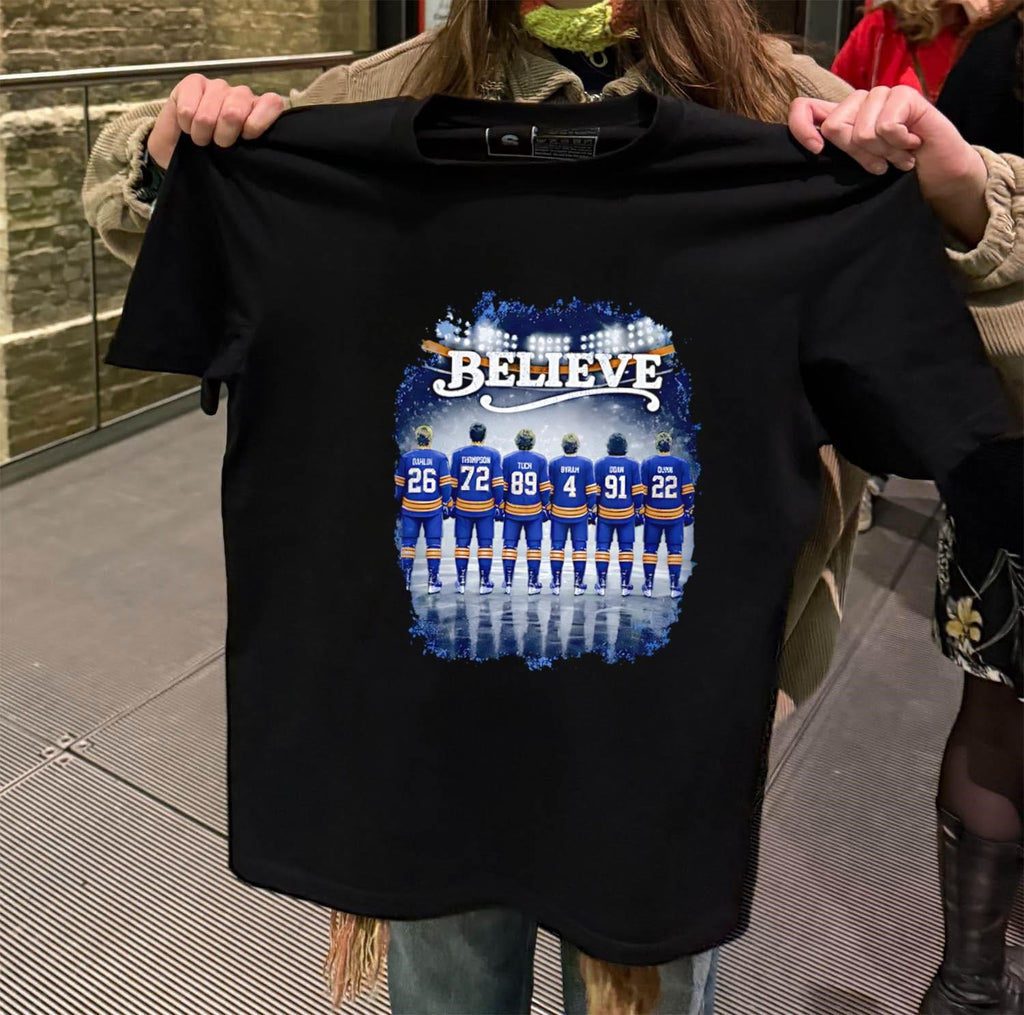 Buffalo Sabres Believe Hockey Players Stadium shirt