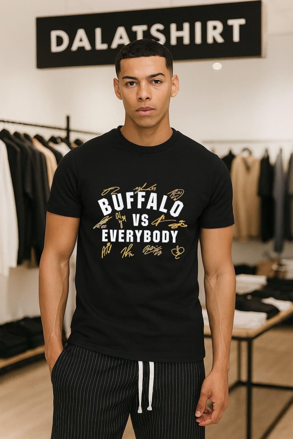 Buffalo Sabres vs Everybody signatures shirt