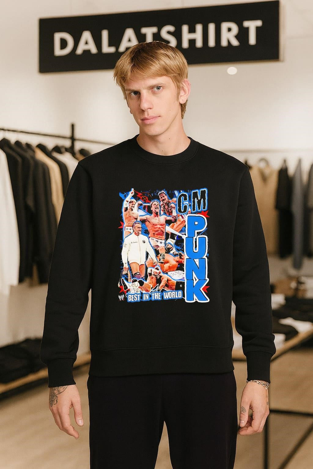 CM Punk Best In The World Pro Wrestling Collage shirt