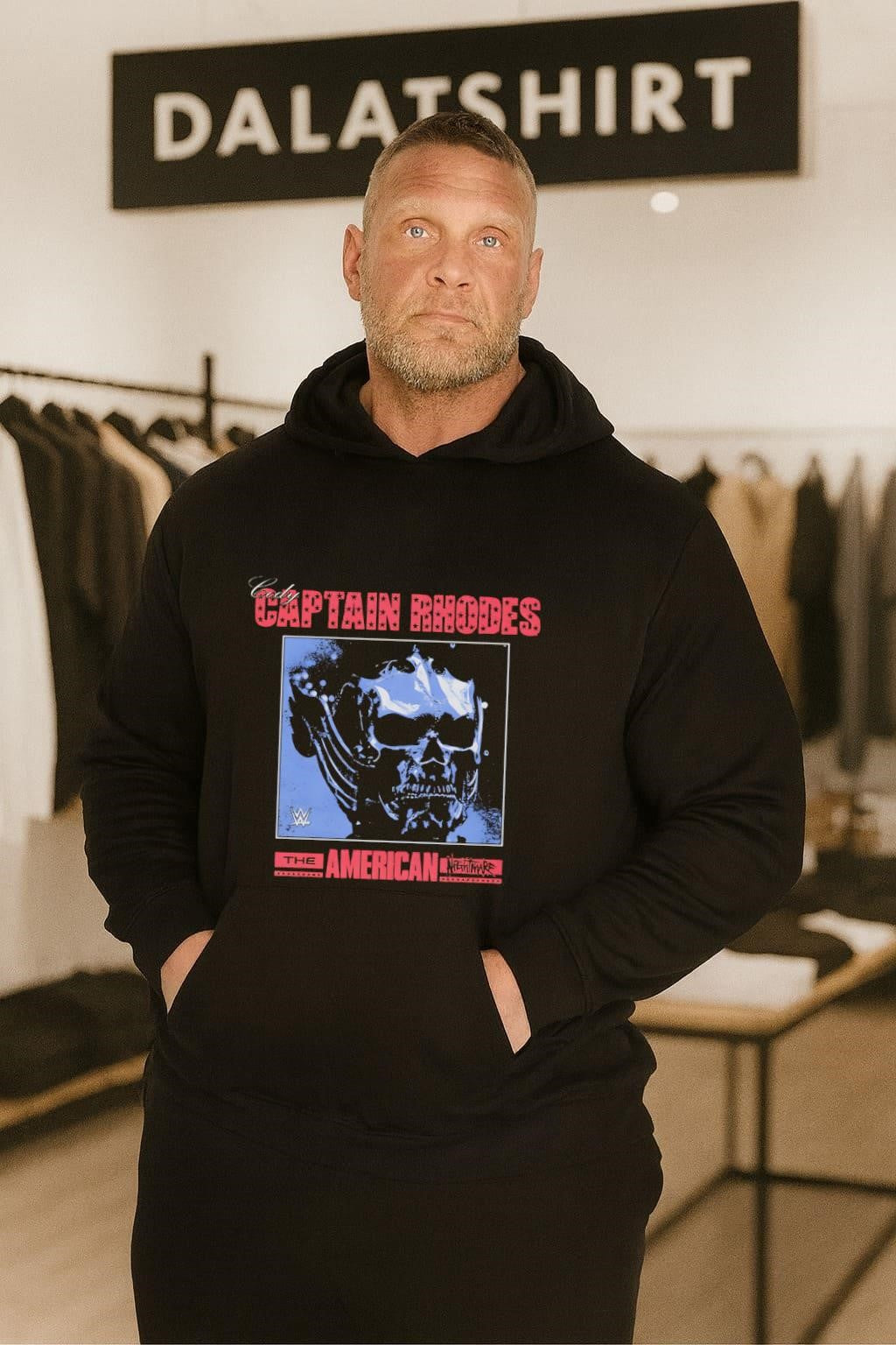 CODY CAPTAIN RHODES THE AMERICAN NIGHTMARE skull logo shirt