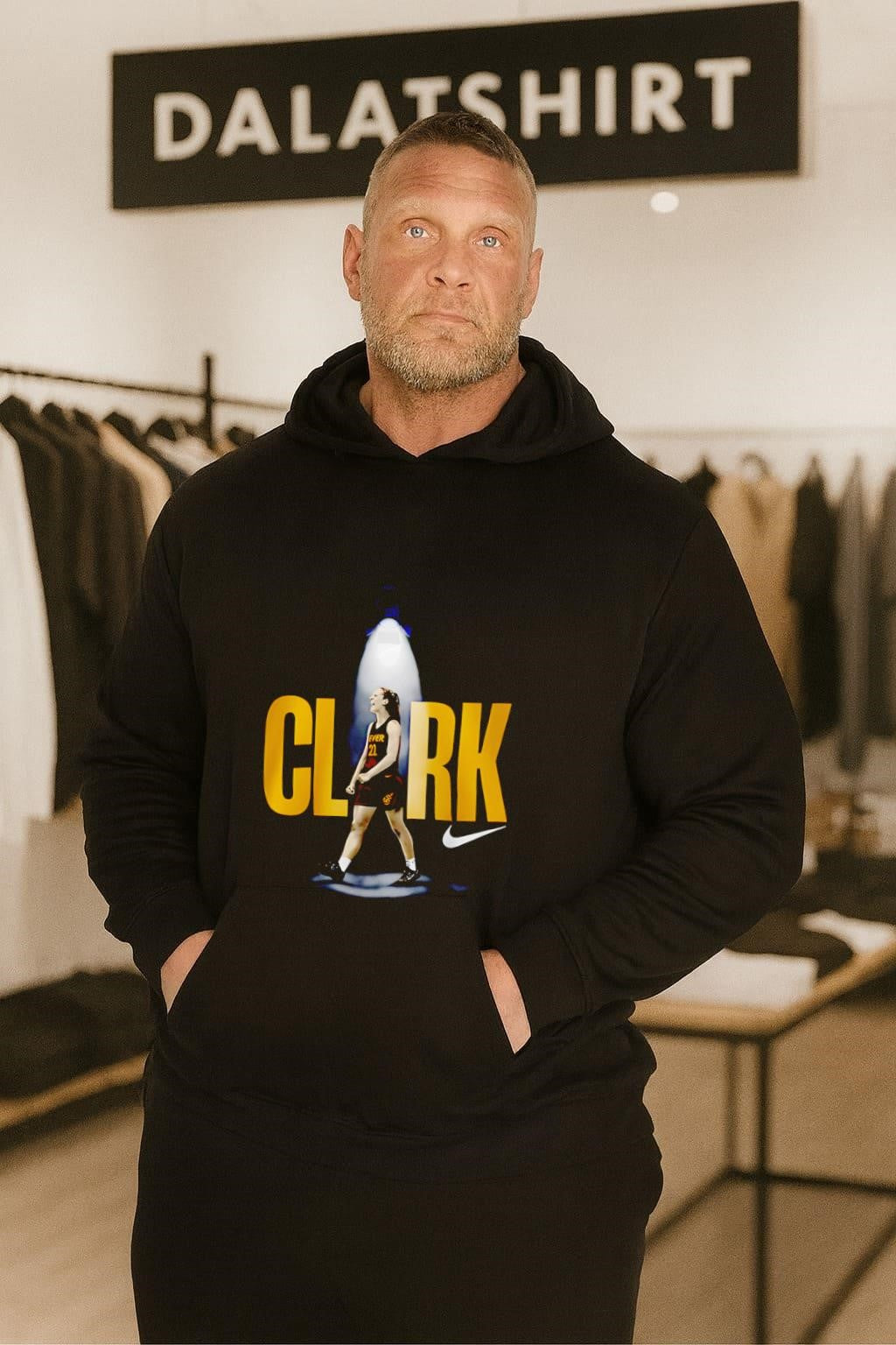 Caitlin Clark stage lights shirt