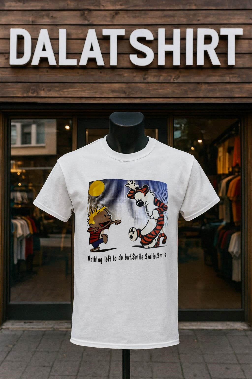 Calvin and Hobbes Dancing Nothing left to do but Smile shirt