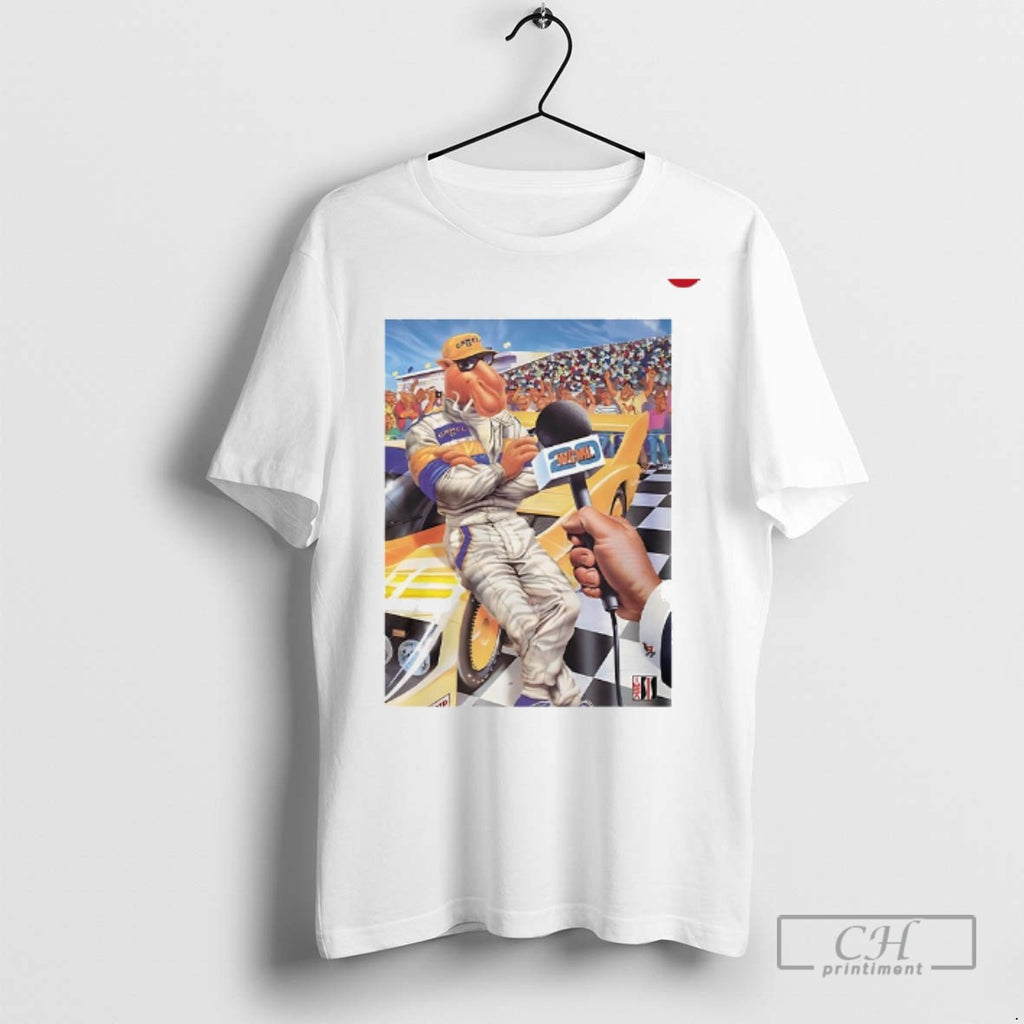Camel Racing Driver Cartoon Retro T Shirts