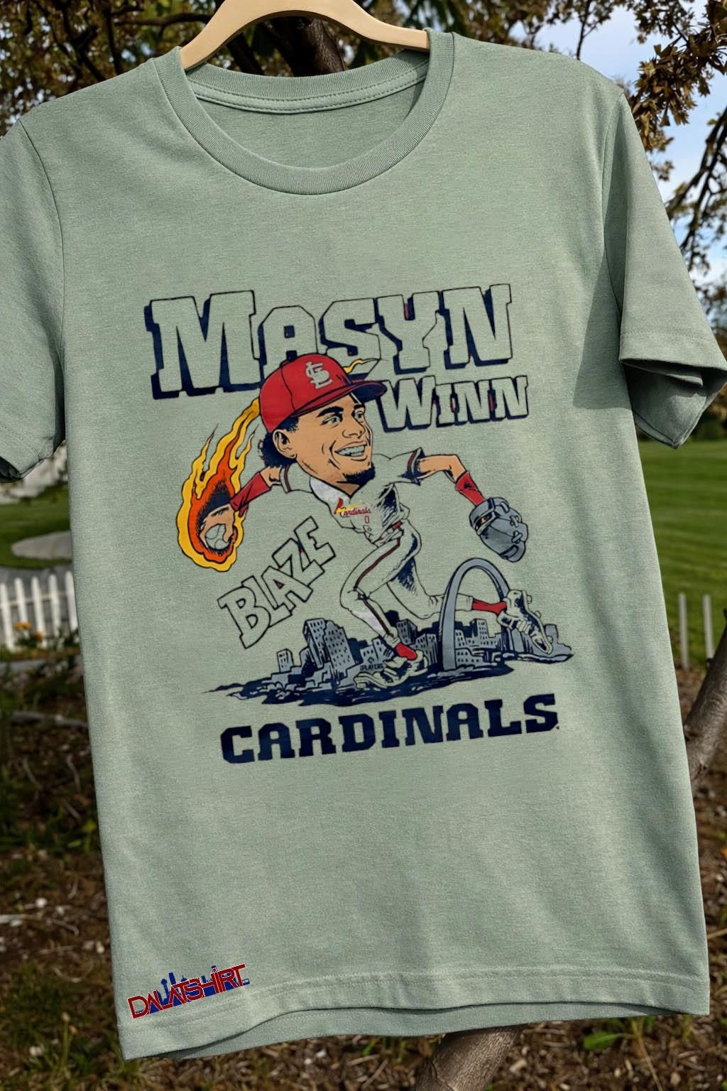 Cardinals Masyn Winn Blaze MLB cartoon shirt