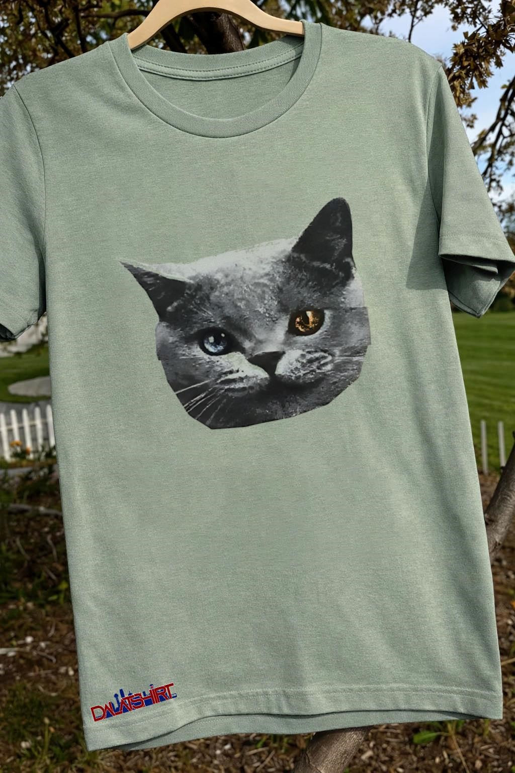 Cat with Different Colored Eyes shirt
