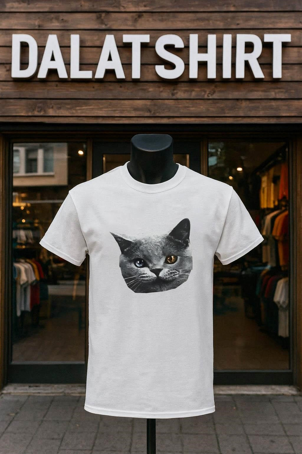 Cat with Different Colored Eyes shirt