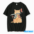 Cats Japanese Samurai Ninja Cat Kawaii Tattoo Tshirts Sweater